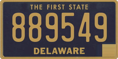 DE license plate 889549