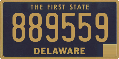 DE license plate 889559