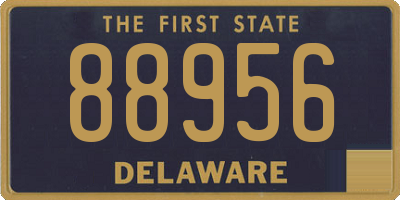 DE license plate 88956