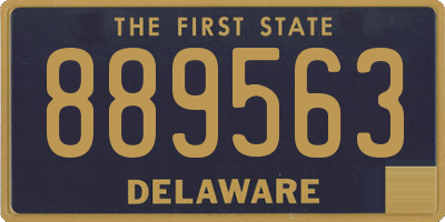 DE license plate 889563