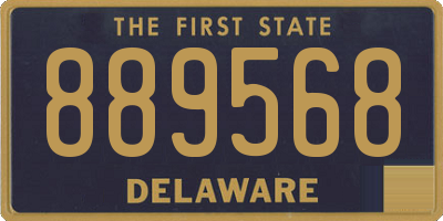 DE license plate 889568