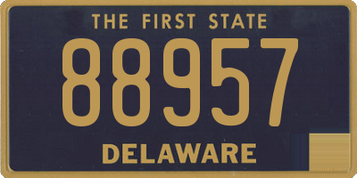DE license plate 88957
