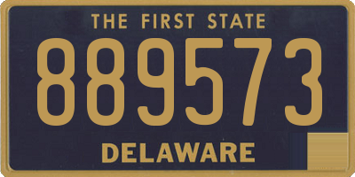 DE license plate 889573