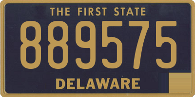DE license plate 889575