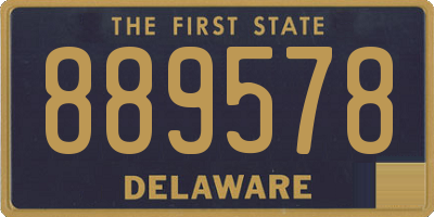 DE license plate 889578