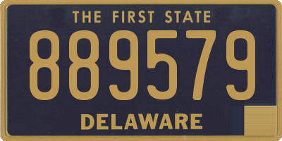 DE license plate 889579