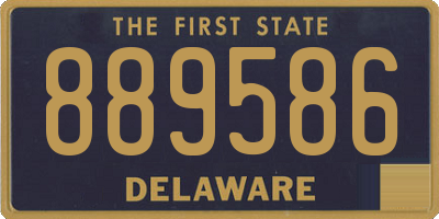 DE license plate 889586