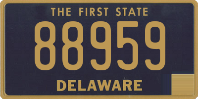 DE license plate 88959