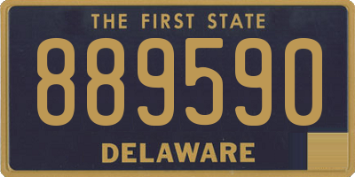 DE license plate 889590