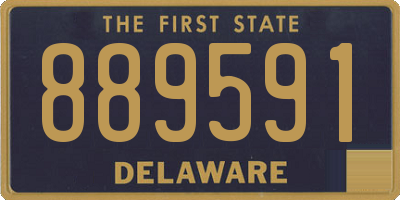 DE license plate 889591