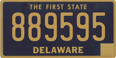 DE license plate 889595