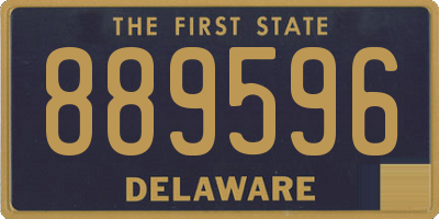 DE license plate 889596