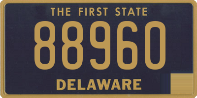 DE license plate 88960