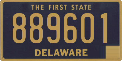 DE license plate 889601