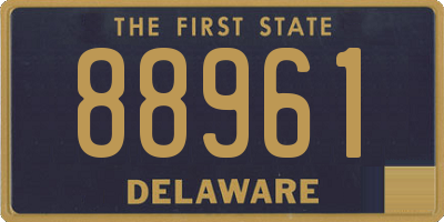 DE license plate 88961