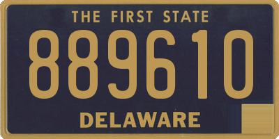 DE license plate 889610