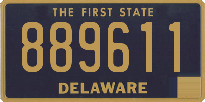 DE license plate 889611