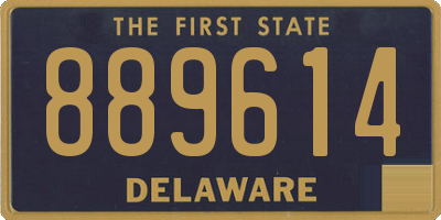 DE license plate 889614
