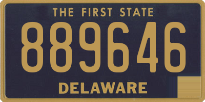 DE license plate 889646