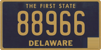 DE license plate 88966