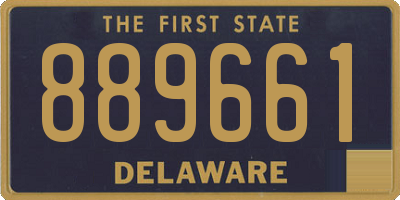 DE license plate 889661