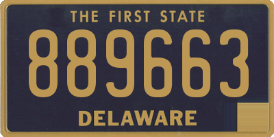DE license plate 889663