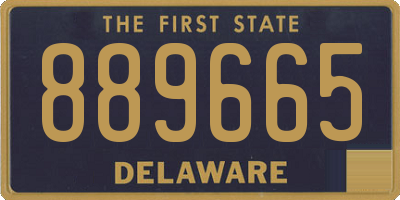 DE license plate 889665