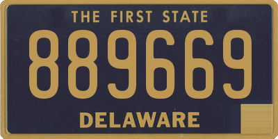 DE license plate 889669