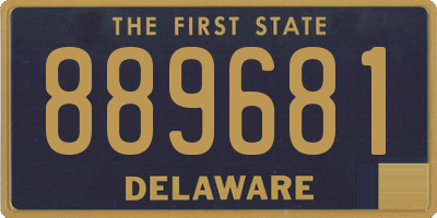 DE license plate 889681