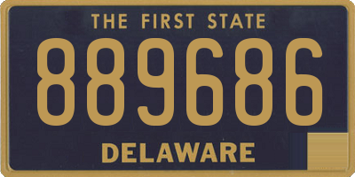 DE license plate 889686