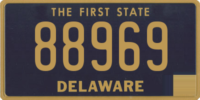 DE license plate 88969