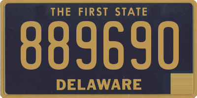 DE license plate 889690