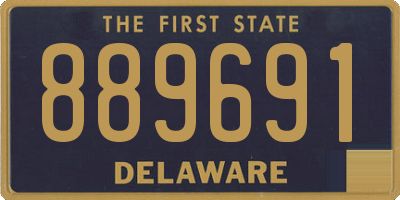 DE license plate 889691