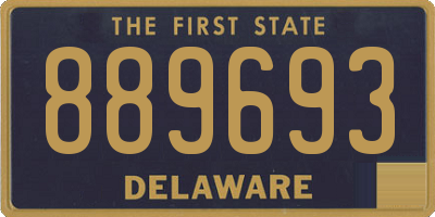 DE license plate 889693