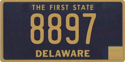 DE license plate 8897