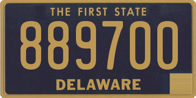 DE license plate 889700