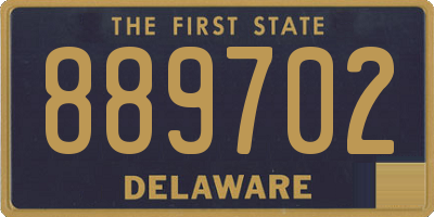 DE license plate 889702