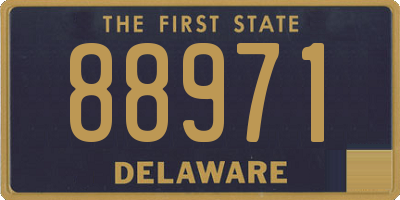 DE license plate 88971