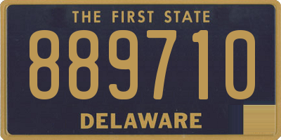DE license plate 889710