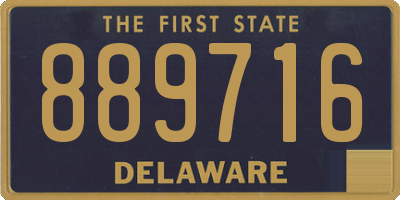 DE license plate 889716