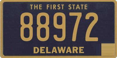 DE license plate 88972