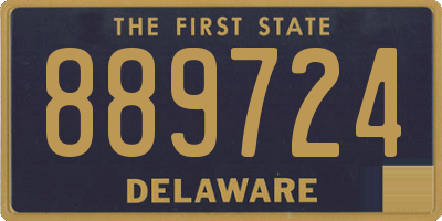 DE license plate 889724
