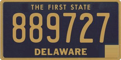 DE license plate 889727