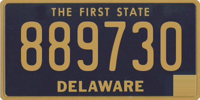 DE license plate 889730