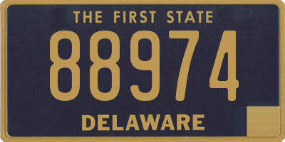 DE license plate 88974