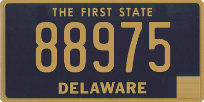 DE license plate 88975