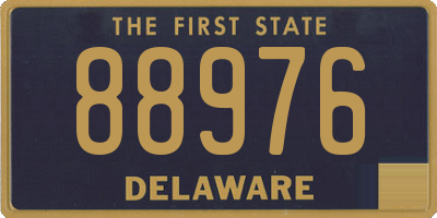 DE license plate 88976