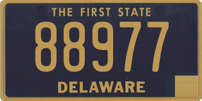 DE license plate 88977
