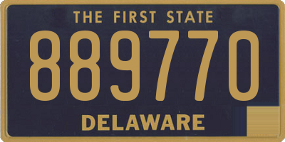 DE license plate 889770