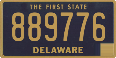 DE license plate 889776